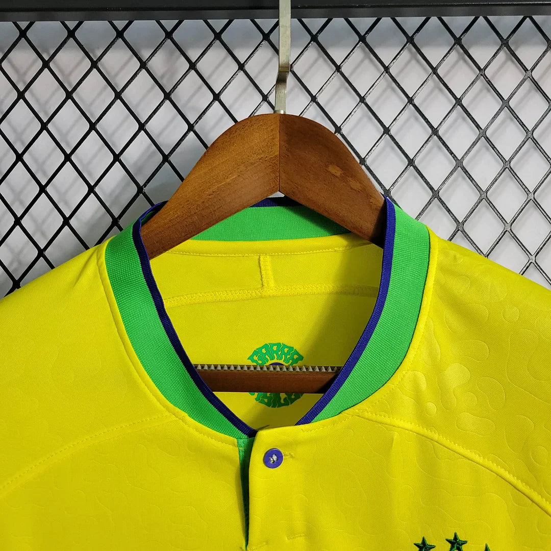 2022 World Cup Brazil Home Soccer Jersey