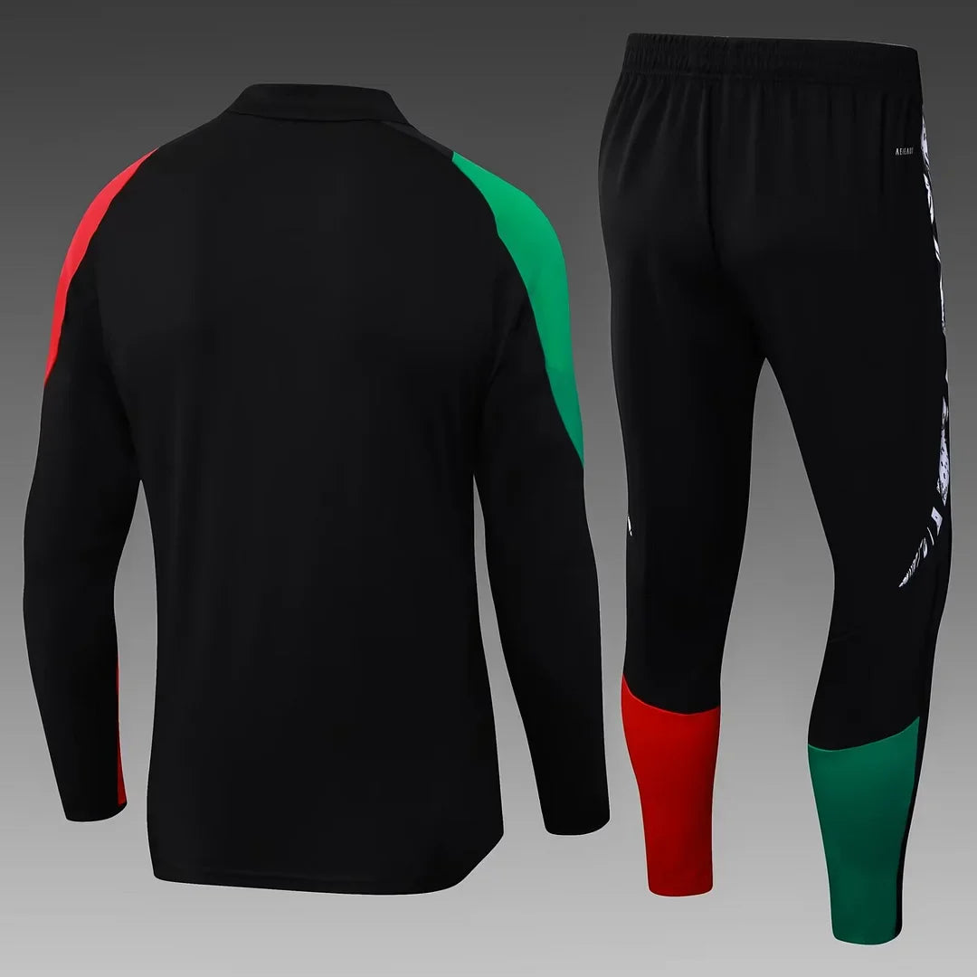 2024/2025 Arsenal Half-Pull Tracksuit Black 1:1 Thai Quality