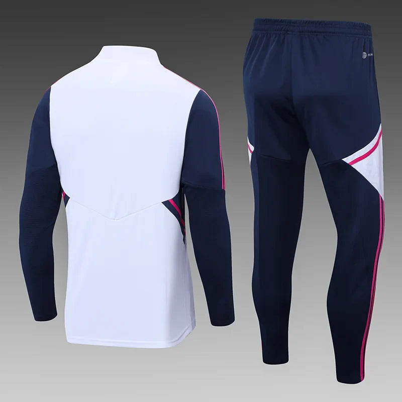 2022/2023 Arsenal Half-Pull Tracksuit White 1:1 Thai Qualit
