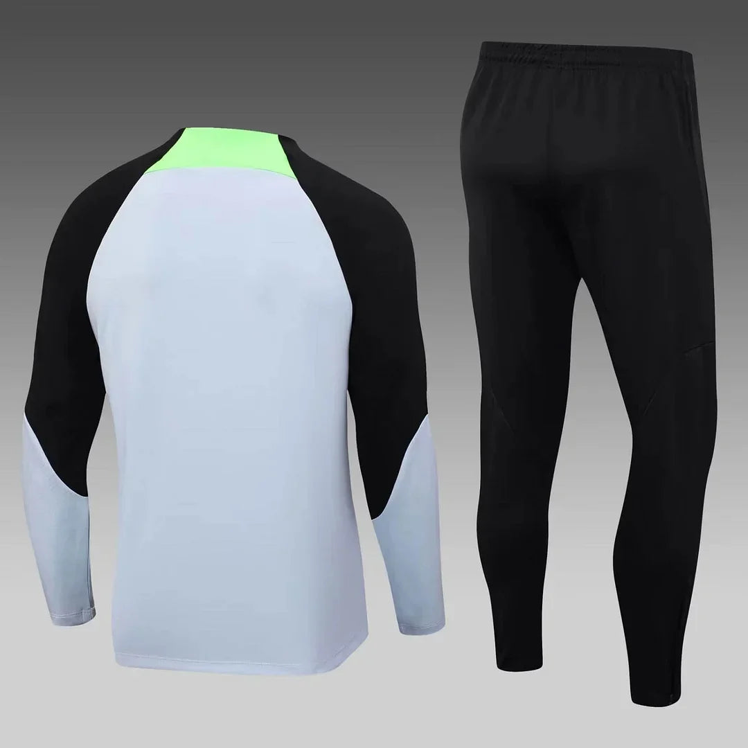 2023/2024 Liverpool Half-Pull Tracksuit Grey Jersey 1:1 Thai Quality