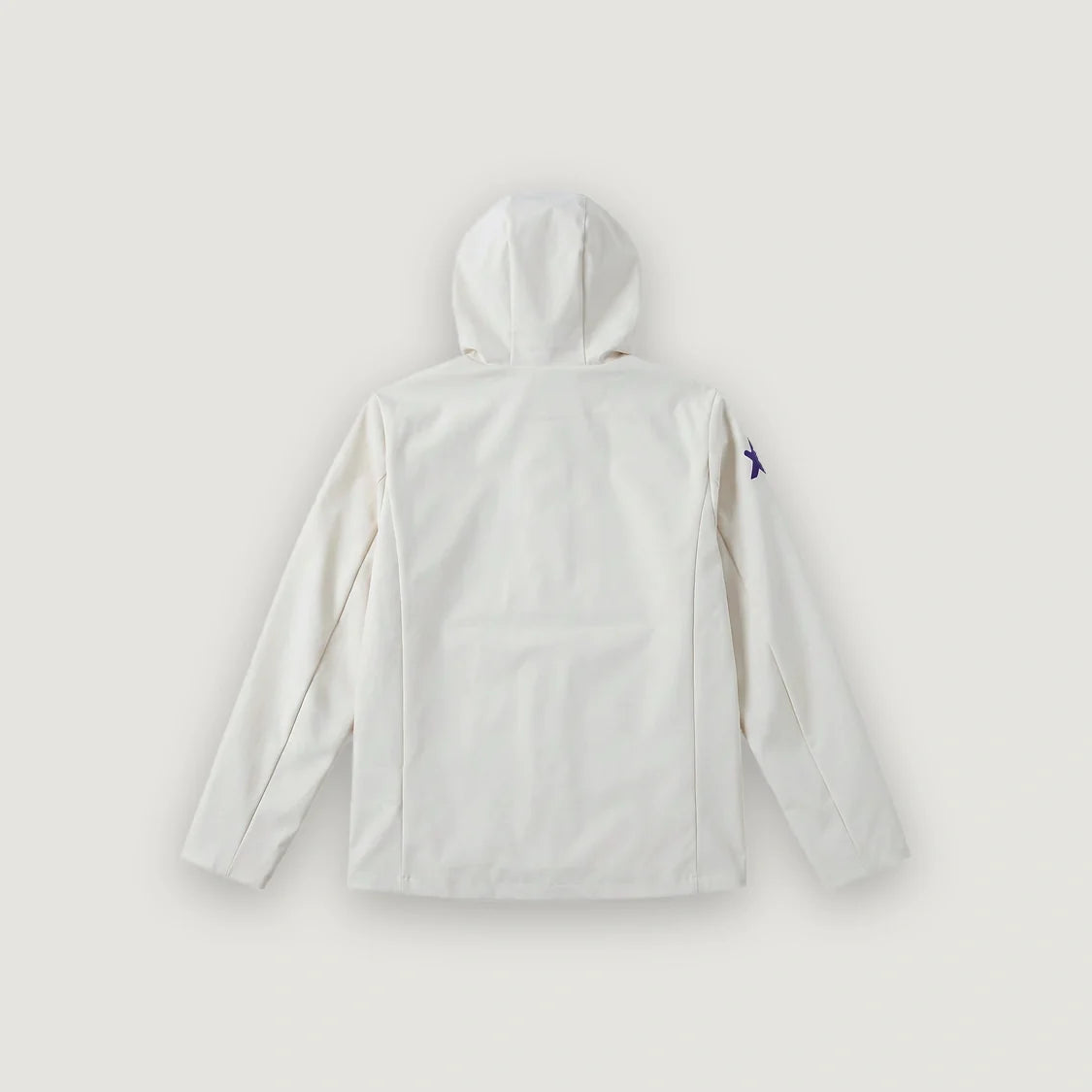 Brasilien Windbreaker mit Kapuze – Cremeweiß