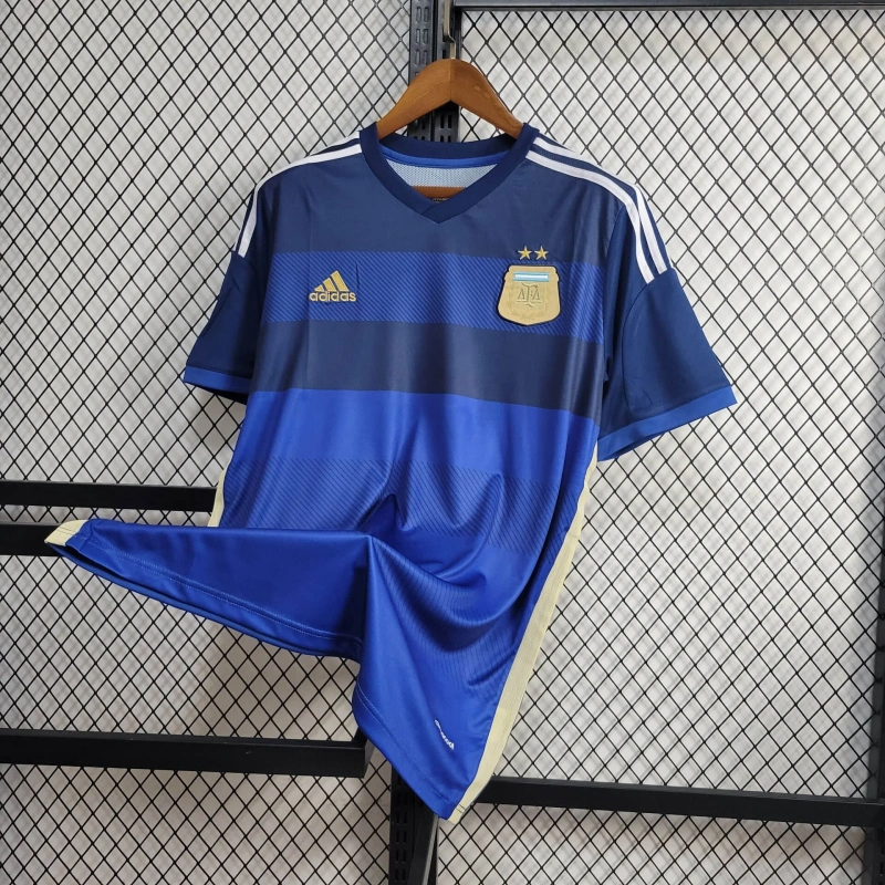 2014 Retro Argentina National Team Away Jersey