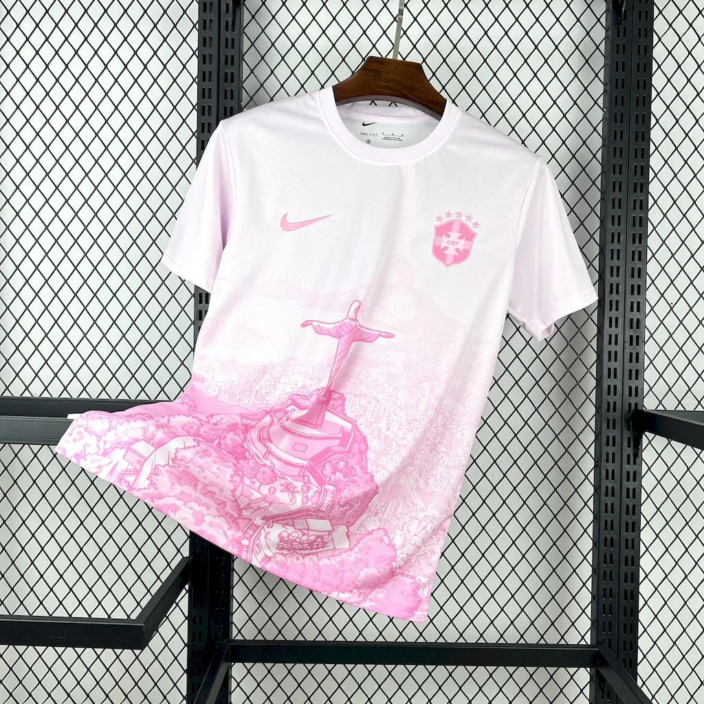 2025 Brazil Special Edition Pink Rio Football Shirt