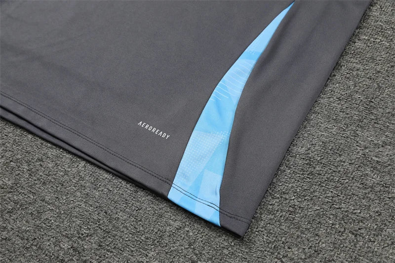 2024 Argentina Half-Pull Tracksuit  Grey 1:1 Thai Quality