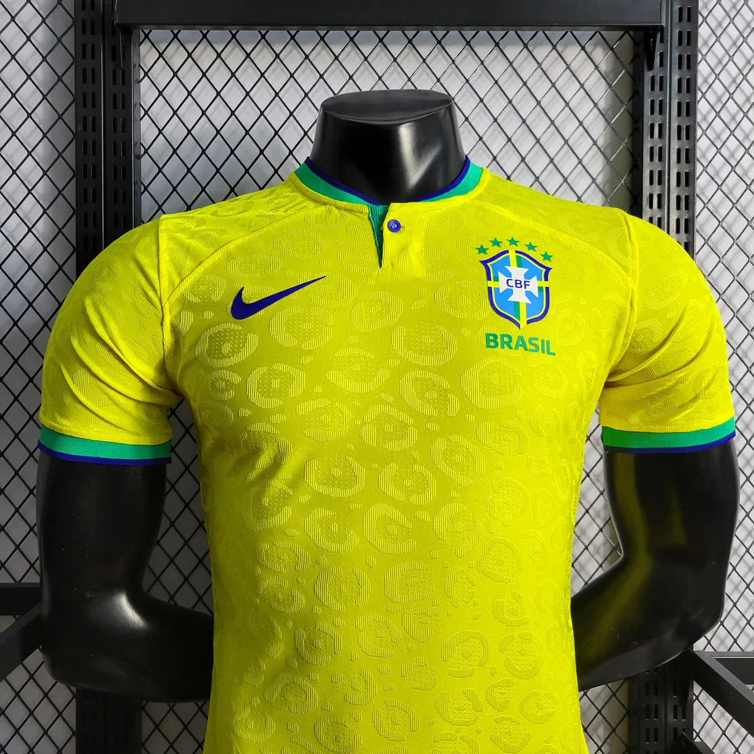 2022 World Cup Brazil Home Soccer Jersey - Player Version