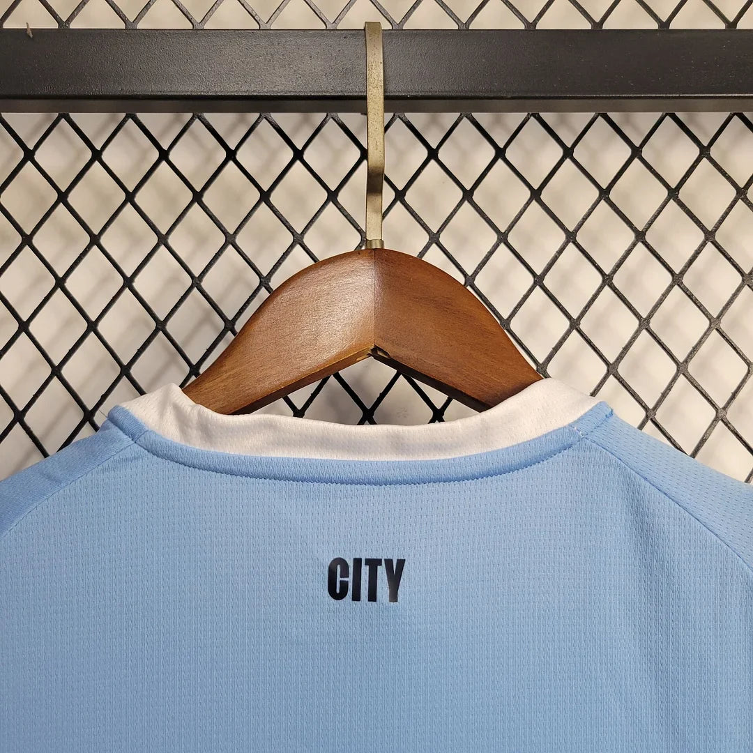 2025/2026 Manchester City Home Football Shirt Kids Size
