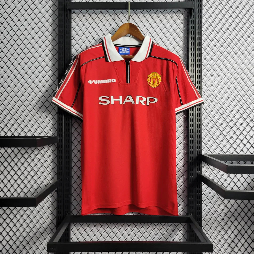 1998/1999 Retro Manchester United Home Football Shirt 1:1 Thai Quality