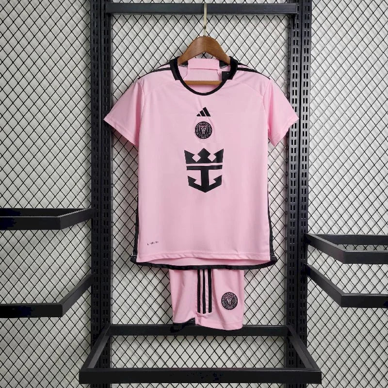 2024/2025 Kids Size Inter Miami Home Soccer Jersey 1:1 Thai Quality
