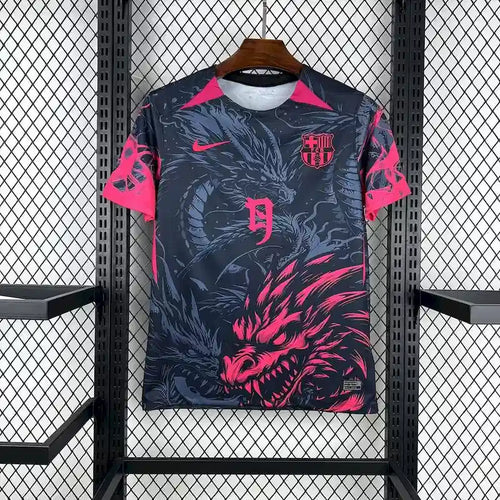 2025/2026 Barcelona Special Edition Dark and Pink Football Shirt