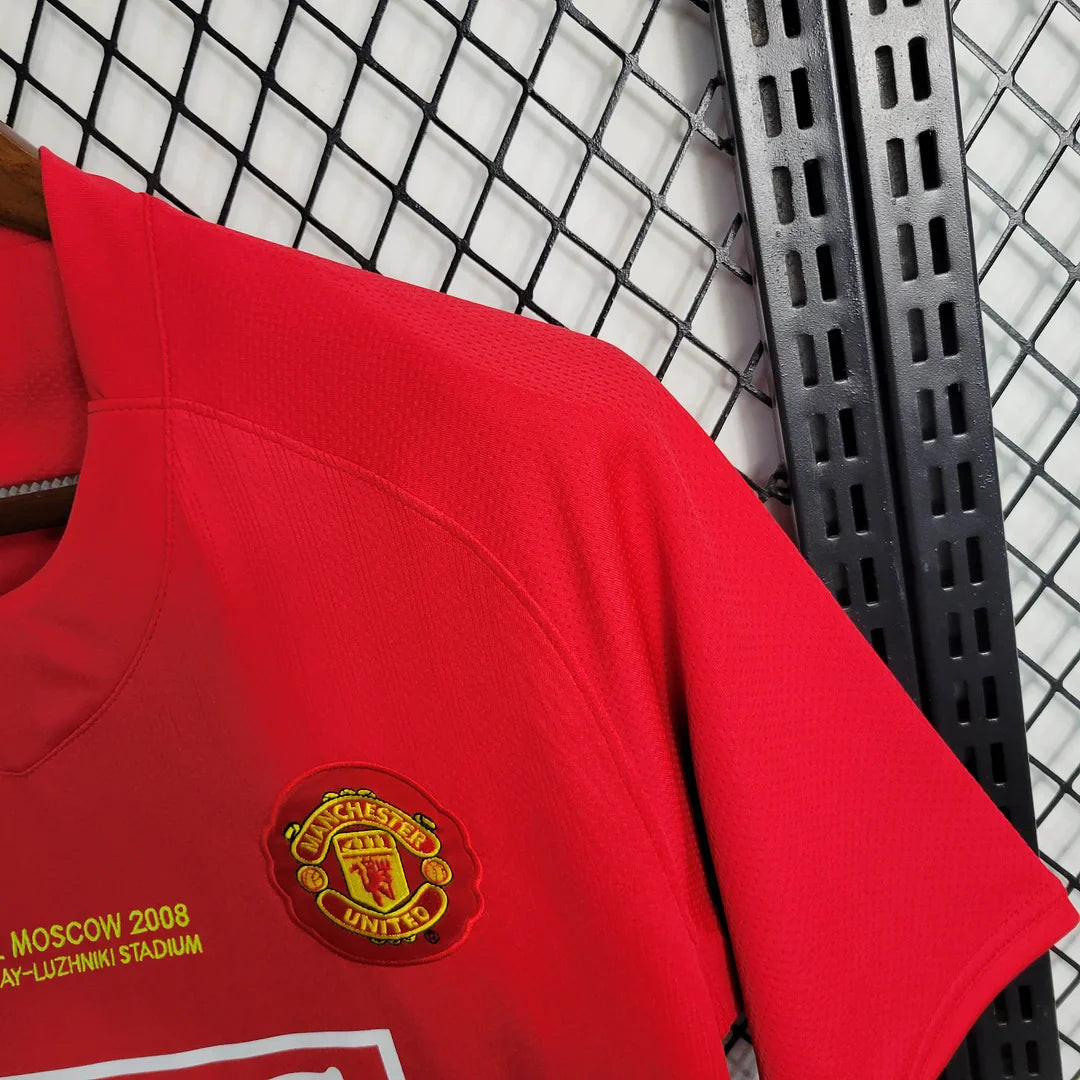 2007/2008 Retro Manchester United Home Champions League Edition Football Shirt