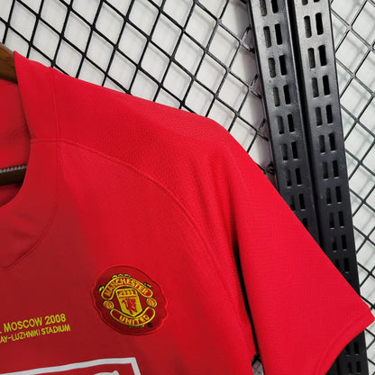2007/2008 Retro Manchester United Home Champions League Edition Football Shirt