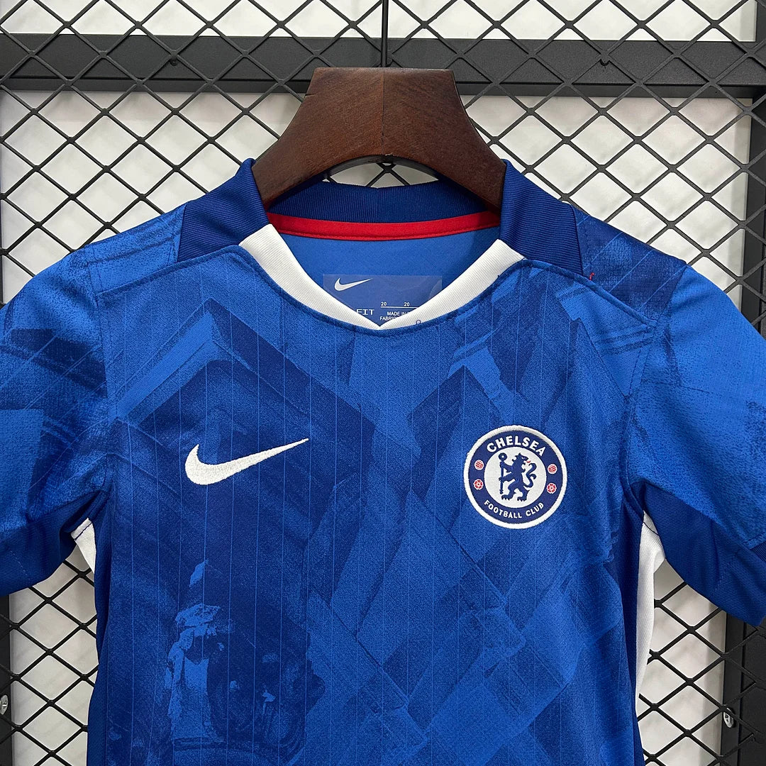 2025/2026 Chelsea Home Football Shirt Kids Size