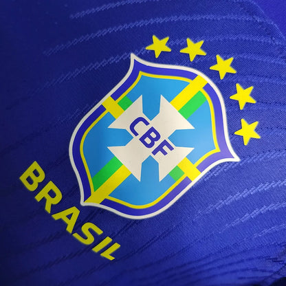 2022 World Cup Brazil Away Soccer Jersey - Player Version