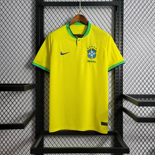 2022 World Cup Brazil Home Soccer Jersey