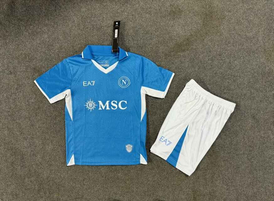 2024/2025 Napoli Home Soccer Jersey 1:1 Thai Quality Kids Size