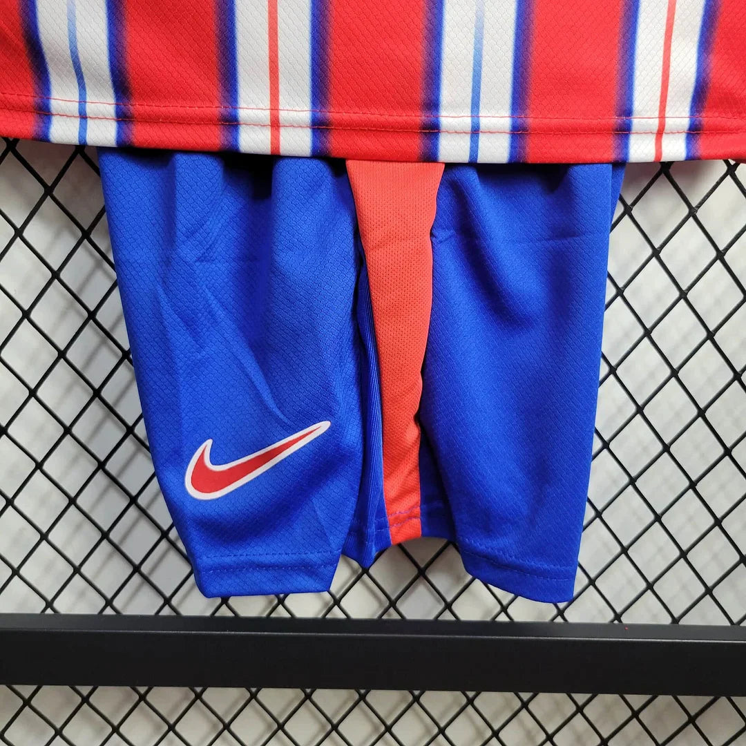 2024/2025 Atletico Madrid Home Football Shirt Kids Size 1:1 Thai Quality