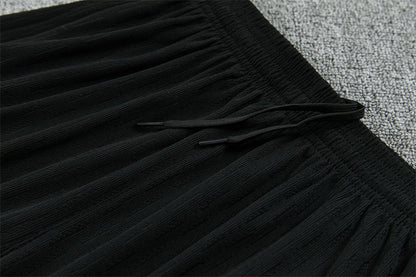 2025/2026 Barcelona Black Blue Half-Pull Tracksuit