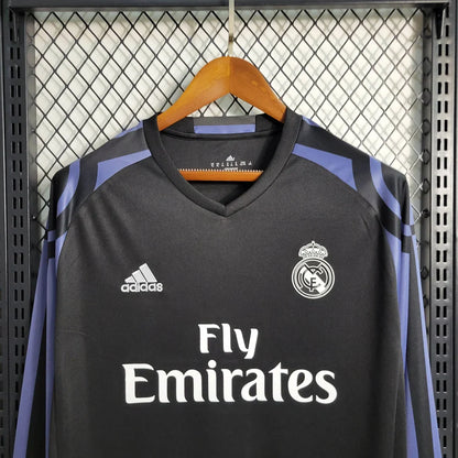 2016/2017 Retro Long Sleeve Real Madrid Third Away Football Shirt 1:1 Thai Quality