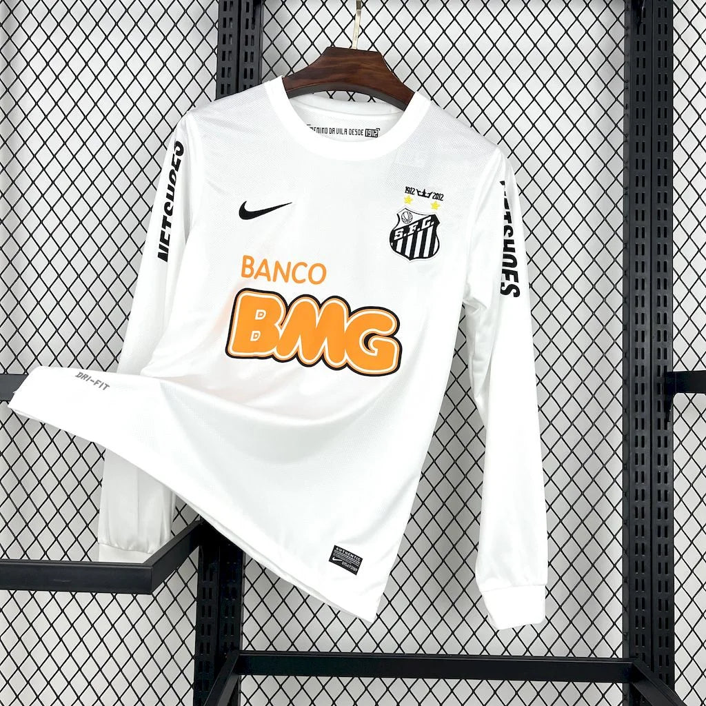 2011/2012 Retro Long Sleeve Santos Away Football Shirt