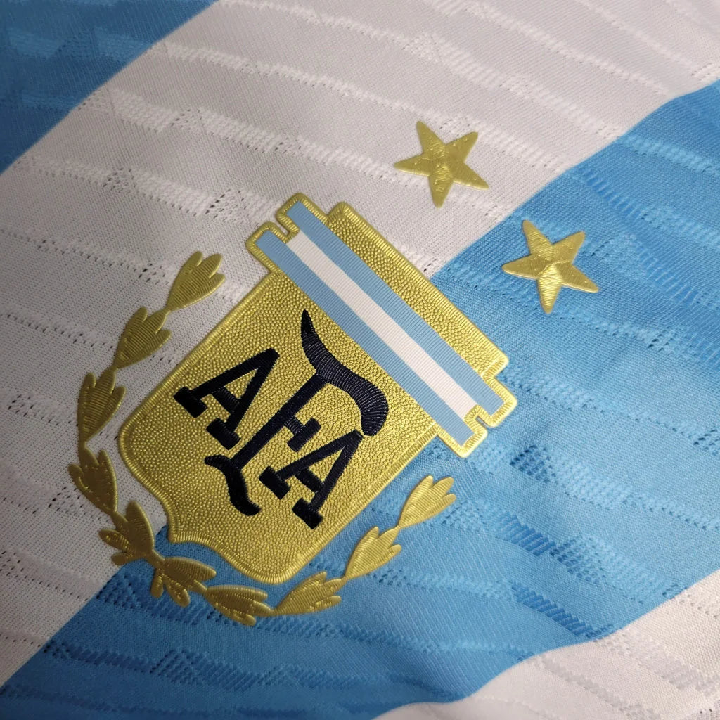 2022 FIFA World Cup Argentina National Team Jersey Home - Player Version