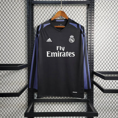 2016/2017 Retro Long Sleeve Real Madrid Third Away Football Shirt 1:1 Thai Quality