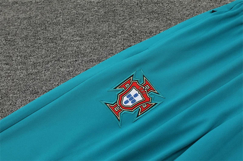 2024/2025 Portugal Half-Pull Tracksuit White