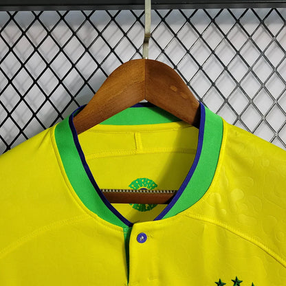 2022 World Cup Brazil Home Soccer Jersey
