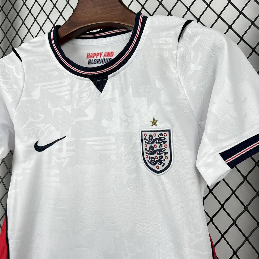 2026 England Home Football Shirt Kids Size