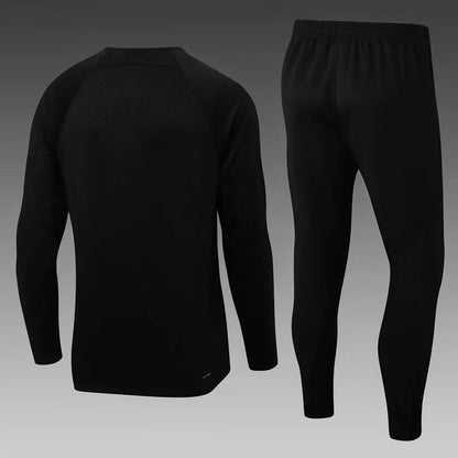 2022/2023 Psg Paris Saint-Germain Half-Pull Tracksuit Black