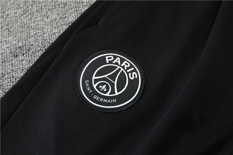 2022/2023 PSG Paris Saint-Germain Full Black Half-Pull Tracksuit