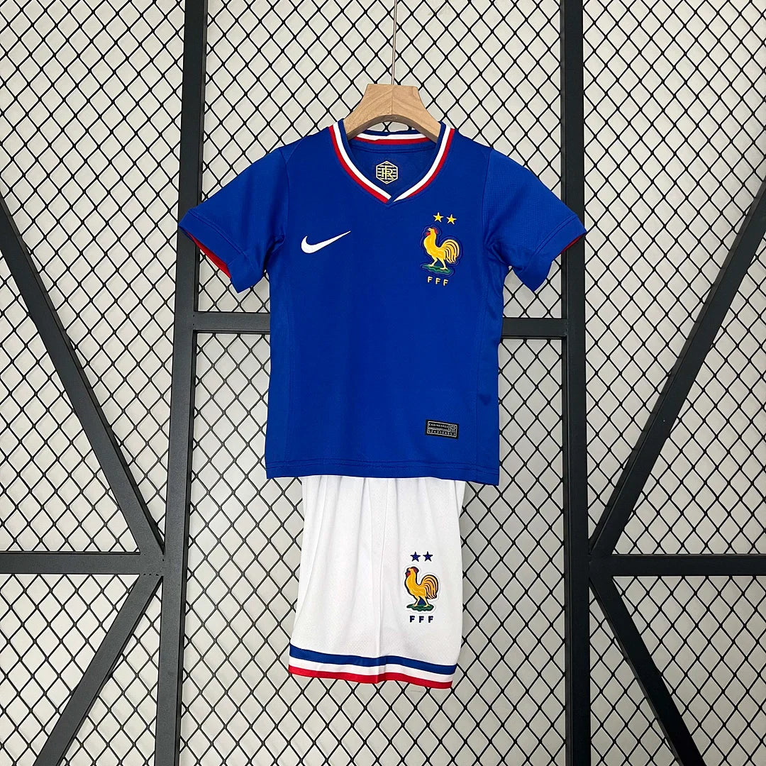 2024 Kids Size France Home Football Shirt 1:1 Thai Quality