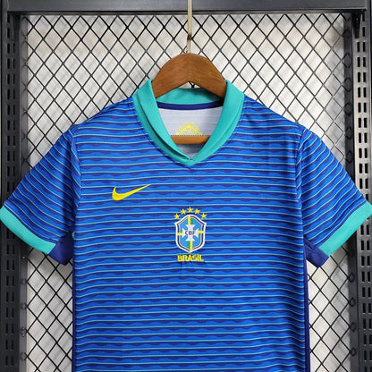 2024 Brazil Away Football Shirt Kids Size 1:1