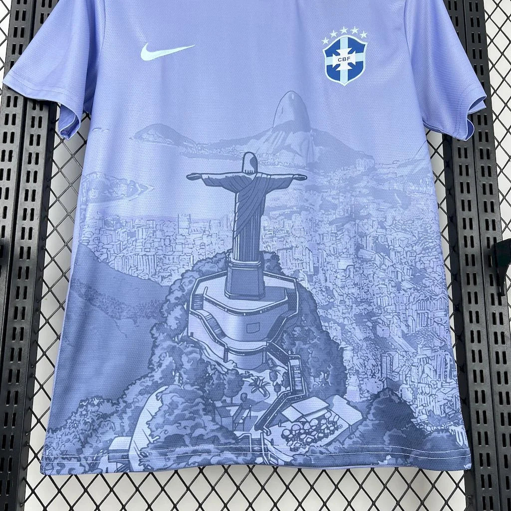 2025 Brazil Special Edition Purple Rio Football Shirt
