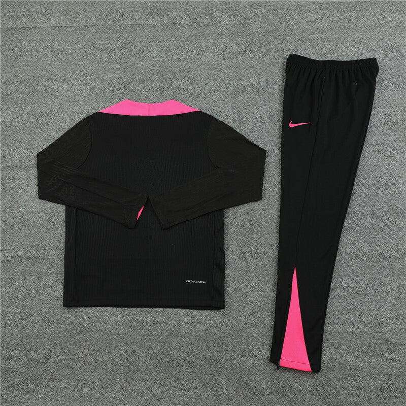 2024/2025 Chelsea Half-Pull Tracksuit Black 1:1 Thai Quality