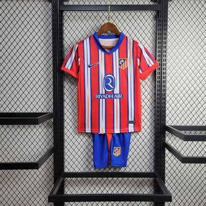2024/2025 Atletico Madrid Home Football Shirt Kids Size 1:1 Thai Quality