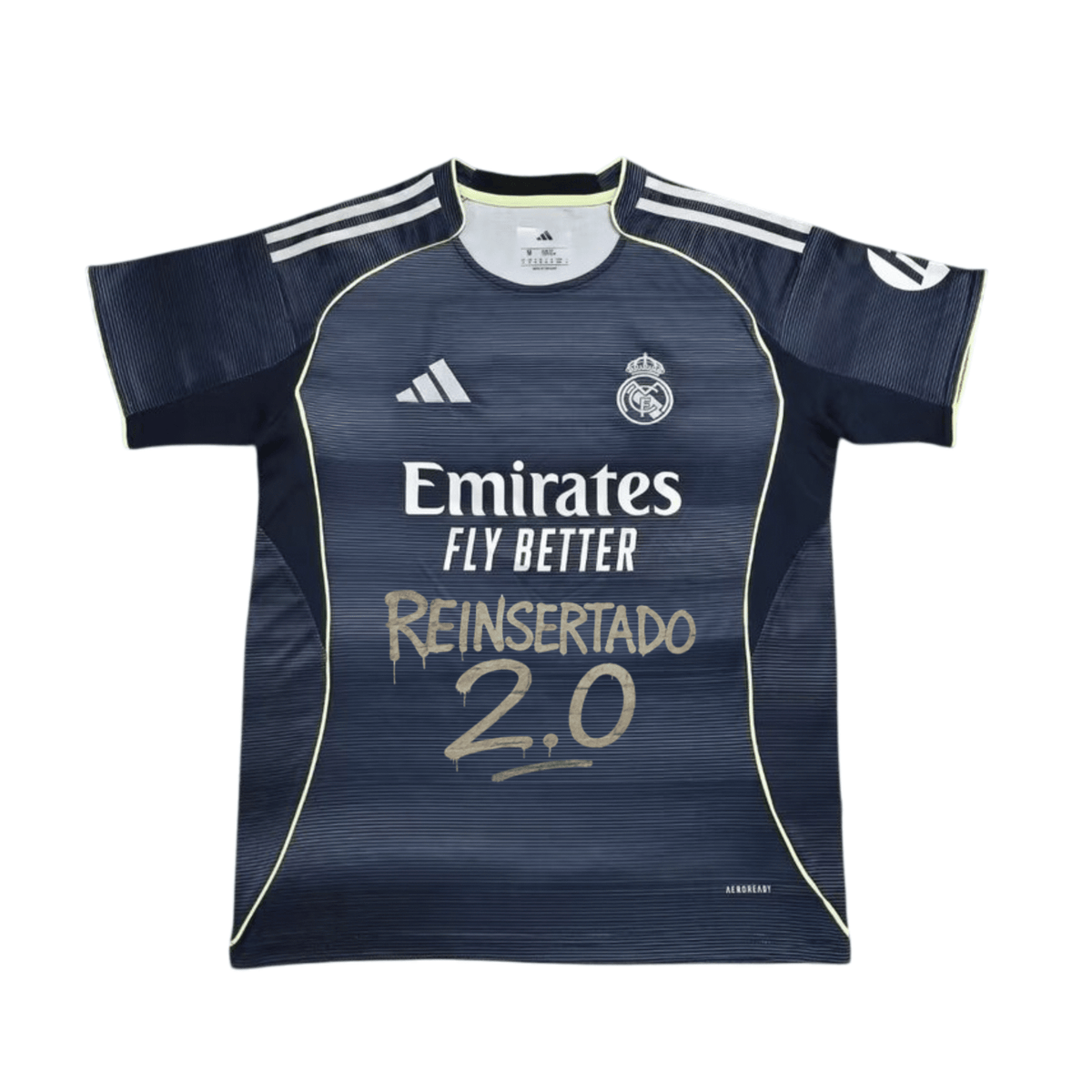 Real Madrid x Morad Reinsertado 2.0 Trikot – Vorderansicht