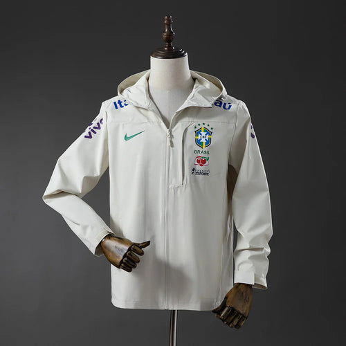 2026 Brazil Windbreaker Beige Jacket