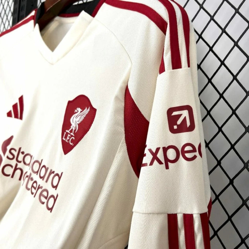2025/2026 Liverpool Away Long Sleeves Jersey
