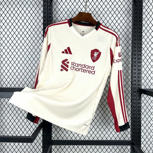 2025/2026 Liverpool Away Long Sleeves Jersey