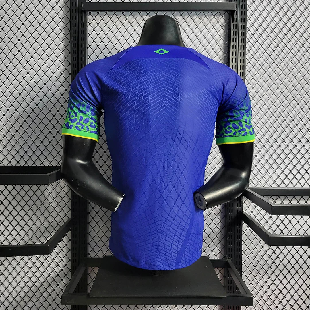 2022 World Cup Brazil Away Soccer Jersey - Player Version