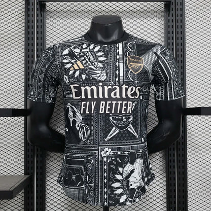 2024/2025 Arsenal Black pre-match Football Shirt 1:1 Thai Quality - Player Version