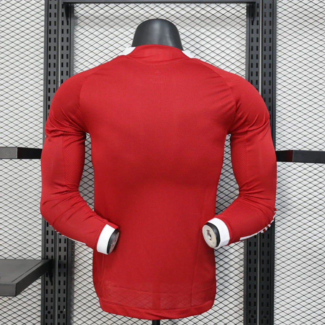 2025/2026 Player Version Long Sleeve Liverpool Home Football Shirt