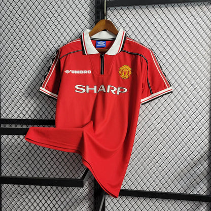 1998/1999 Retro Manchester United Home Football Shirt 1:1 Thai Quality