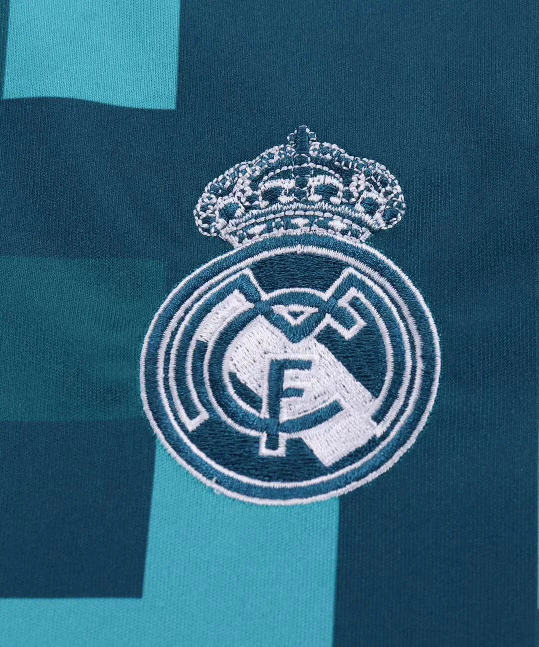 2017/2018 Retro Long Sleeve Real Madrid Third Away Football Shirt Kids Size
