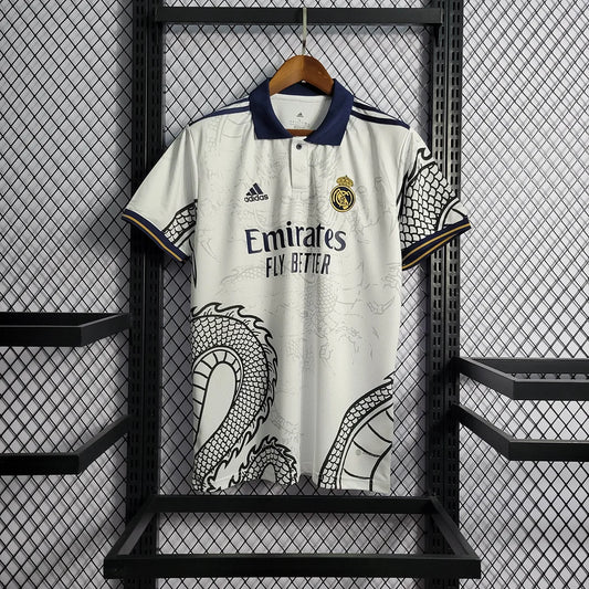 2022/2023 Real Madrid Chinese Dragon Football Shirt White