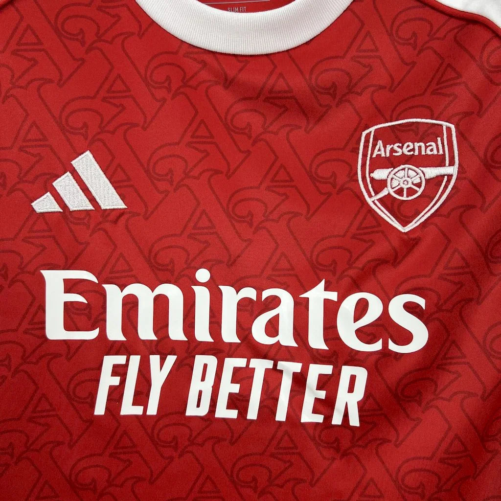 2025/2026 Arsenal Home Football Shirt Kids Size