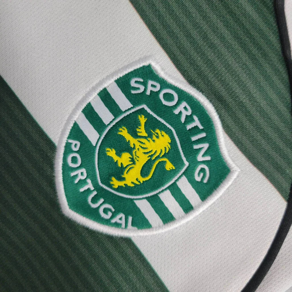 2001/2003 Retro Long Sleeve Sporting Lisbon Home Football Shirt