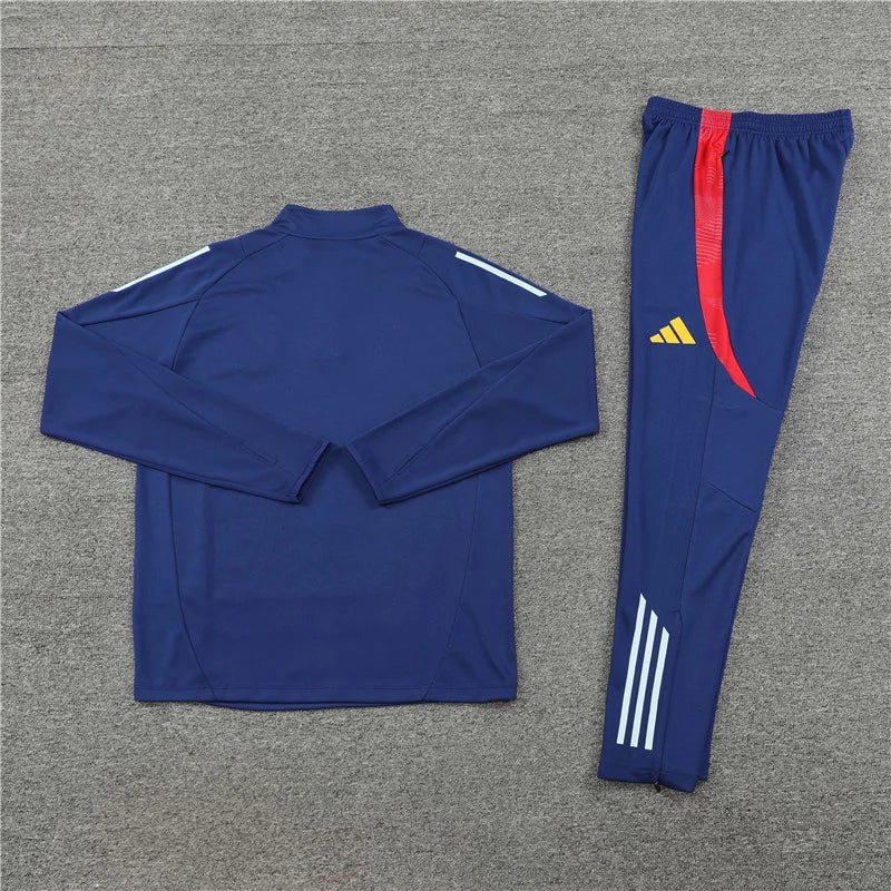 2024/2025 Spain Half-Pull Tracksuit Blue