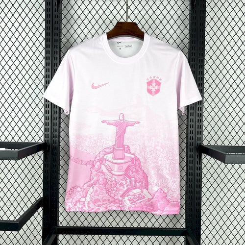 2025 Brazil Special Edition Pink Rio Football Shirt