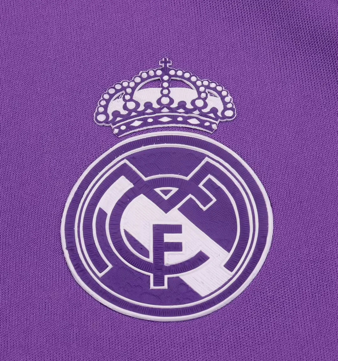 2016/2017 Retro Long Sleeve Real Madrid Away Football Shirt Kids Size